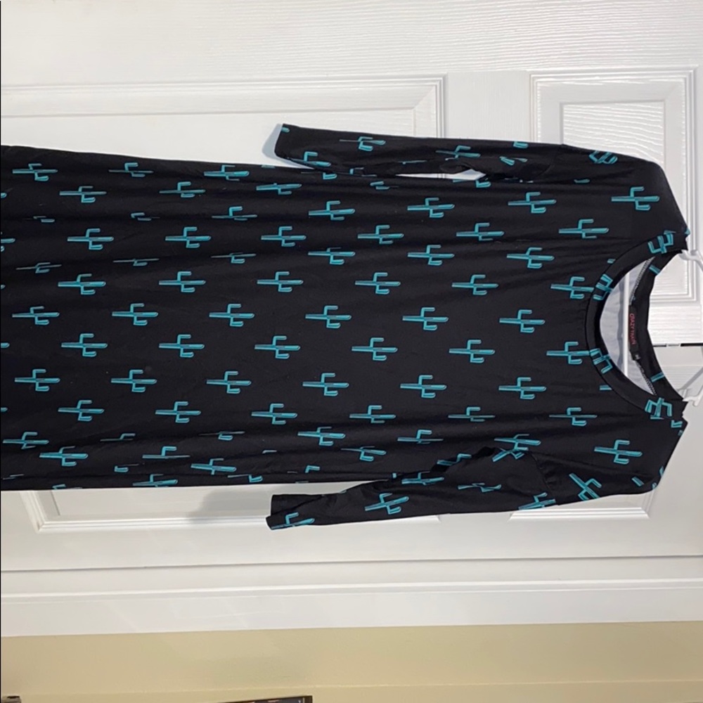 Crazy train cactus dress